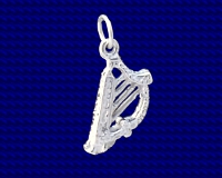 Sterling Silver Harp charm